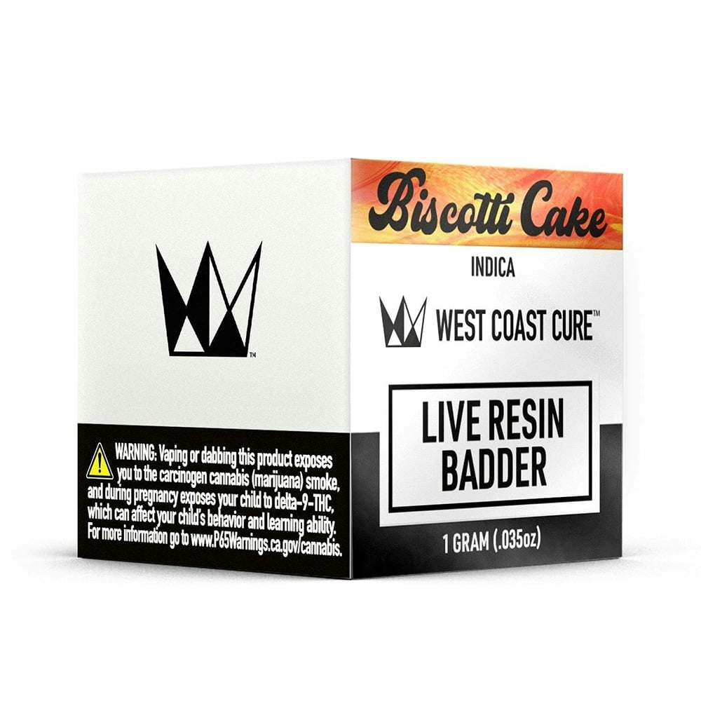 extract produced by West Coast Cure Biscotti Cake Live Resin Badder