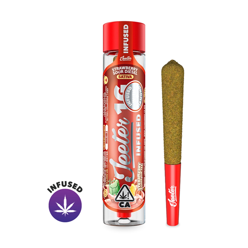 pre-roll produced by Jeeter Strawberry Sour Diesel [1g]