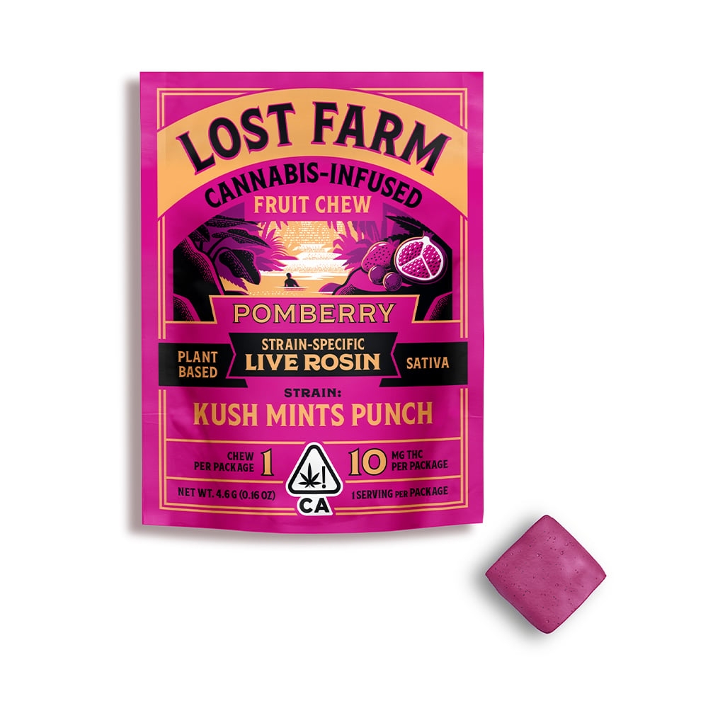 edible produced by Lost Farm Pomberry x Kush Mints Punch [1pk] (10mg)