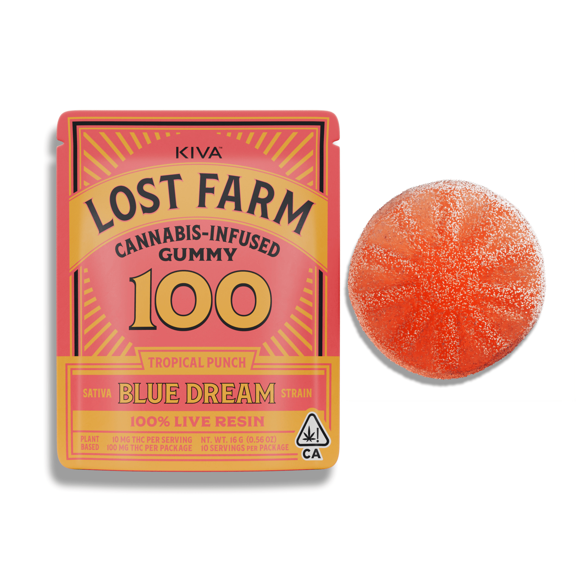 edible produced by Lost Farm Tropical Punch x Blue Dream [1pk] (100mg)