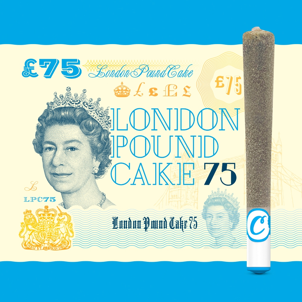 pre-roll produced by Cookies London Pound Cake #75 [1g]