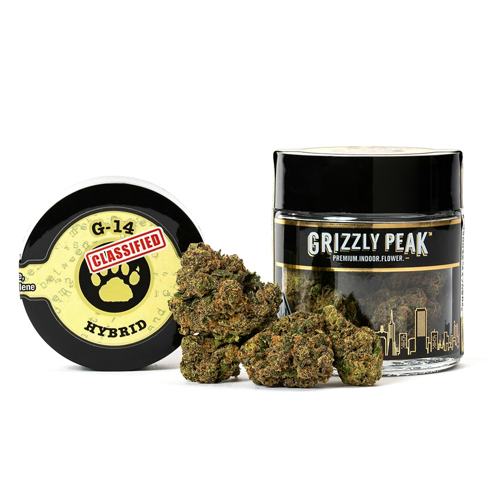 flower produced by Grizzly Peak G-14 Classified