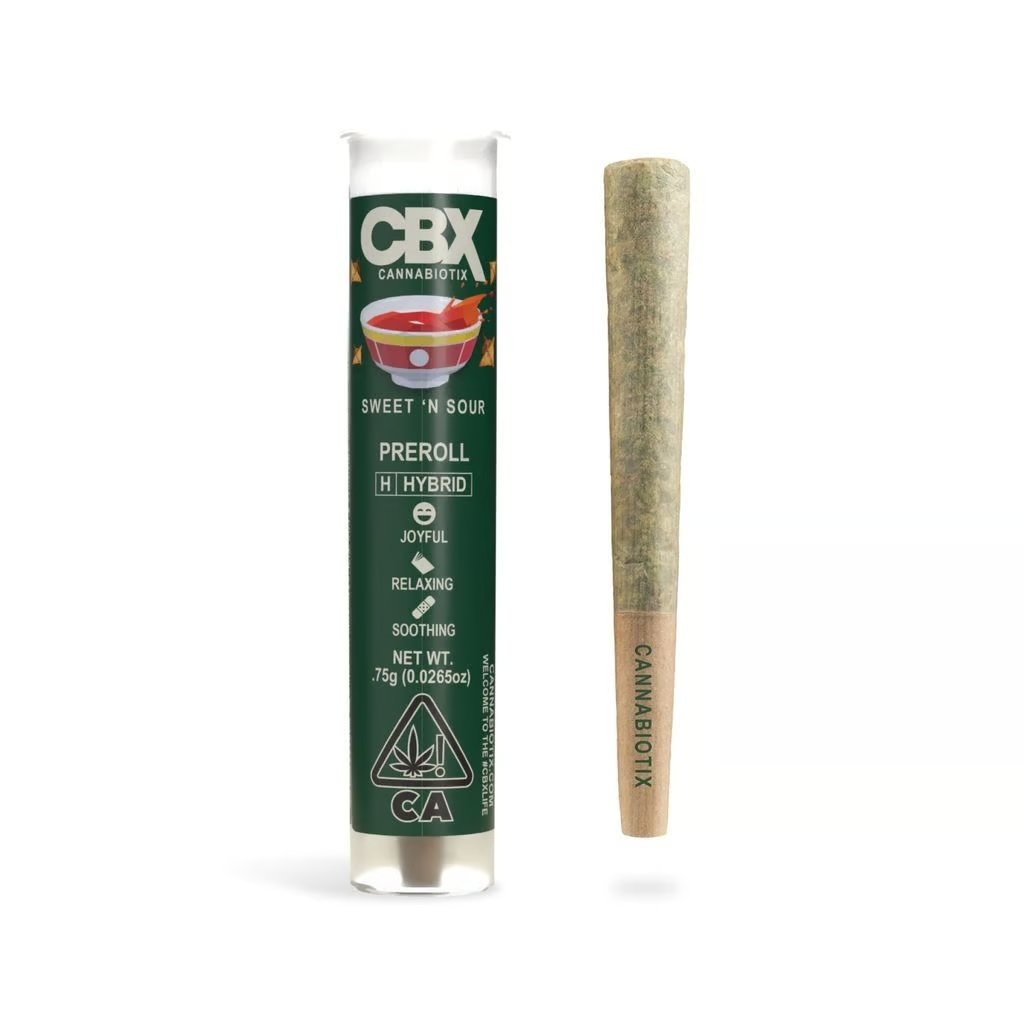 pre-roll produced by CBX Cannabiotix Sweet n Sour [.75g]