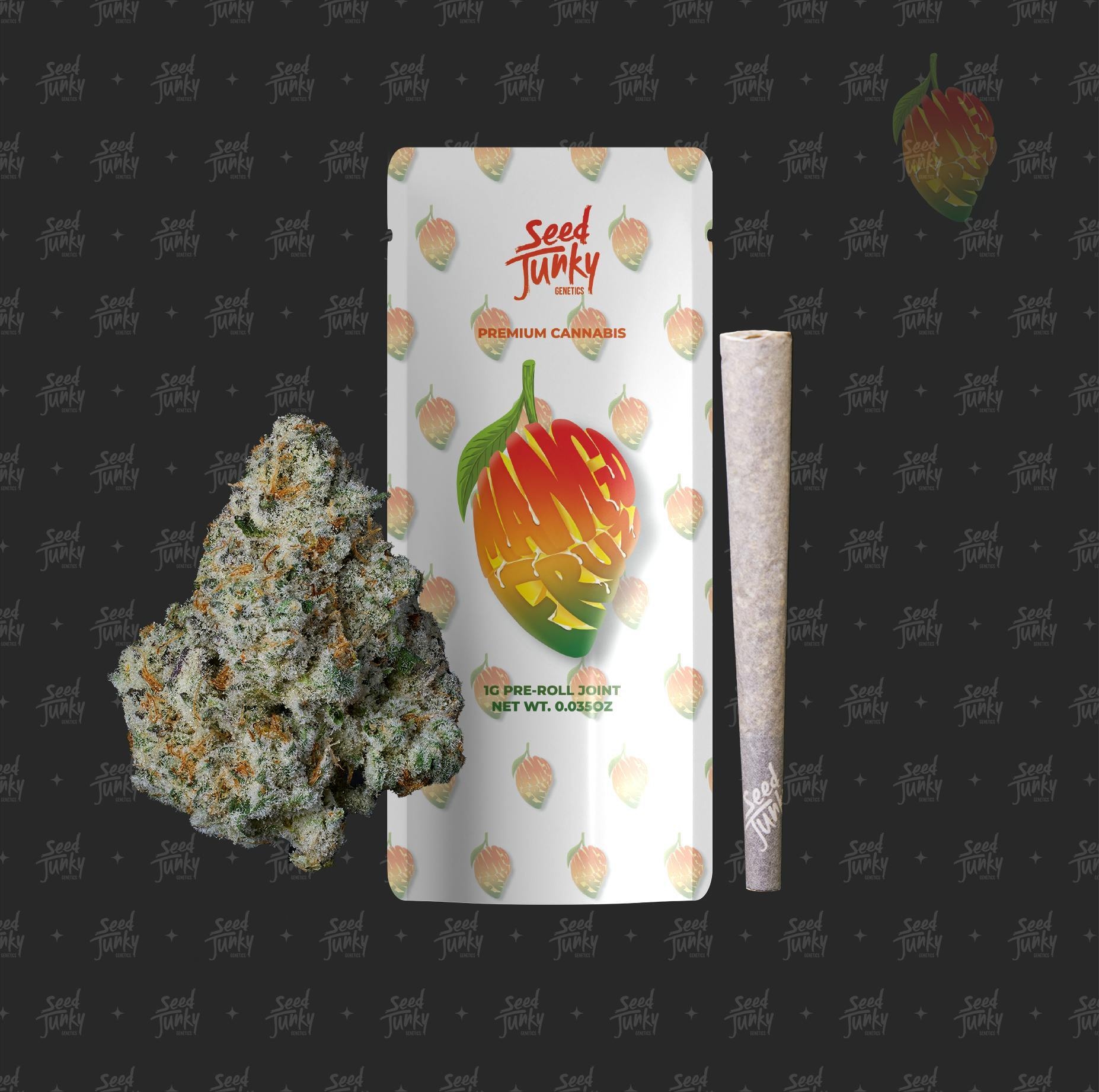 pre-roll produced by Seed Junky Genetics Mango Fruz [1g]