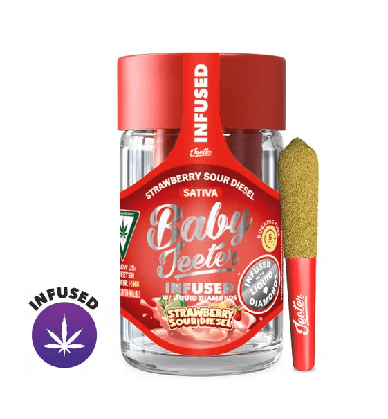 pre-roll produced by Jeeter Strawberry Sour Diesel [.5g]