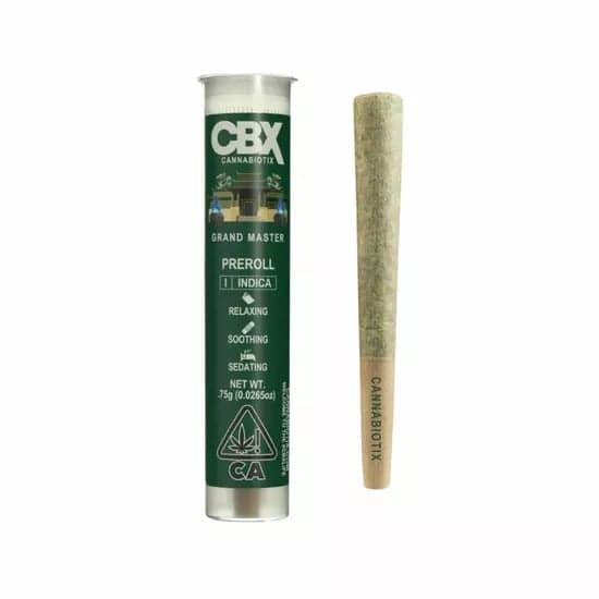 pre-roll produced by CBX Cannabiotix Grand Master [.75g]