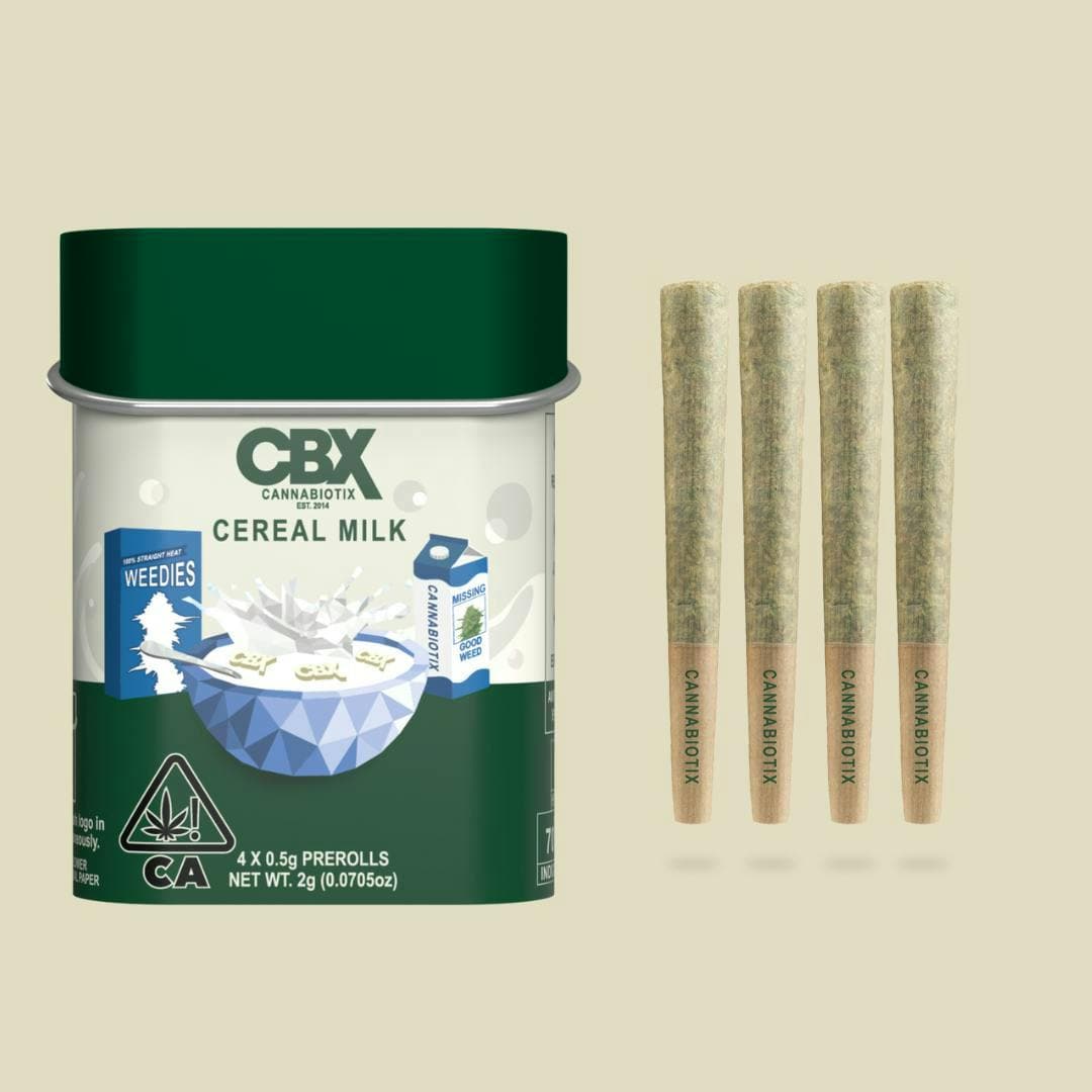 pre-roll produced by CBX Cannabiotix Cereal Milk [.5g]