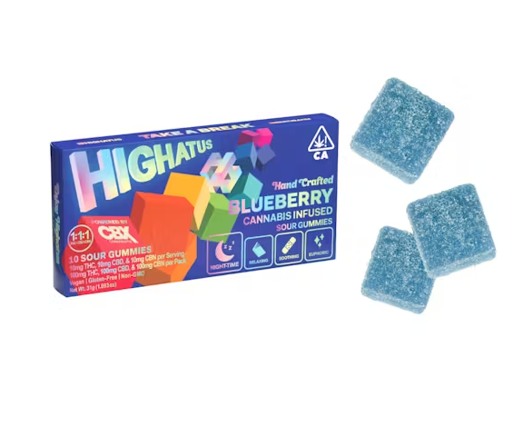 1:1:1  Blueberry [10pk] (100mg CBD/100mg THC/100mg CBN)