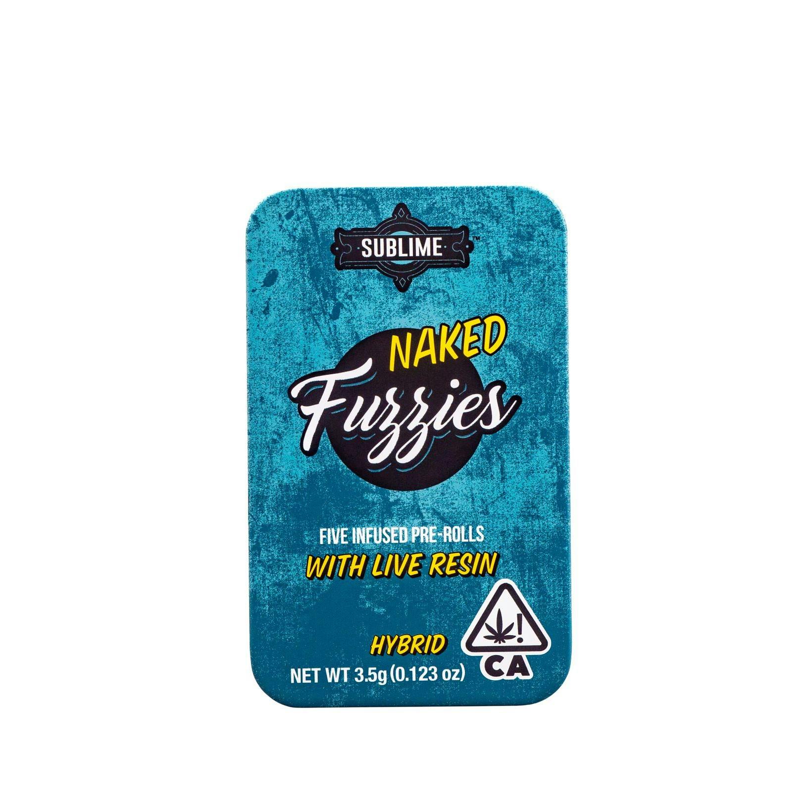 Naked Fuzzies with Live Resin - Hybrid 5pk [3.5g] - 22%+ THC