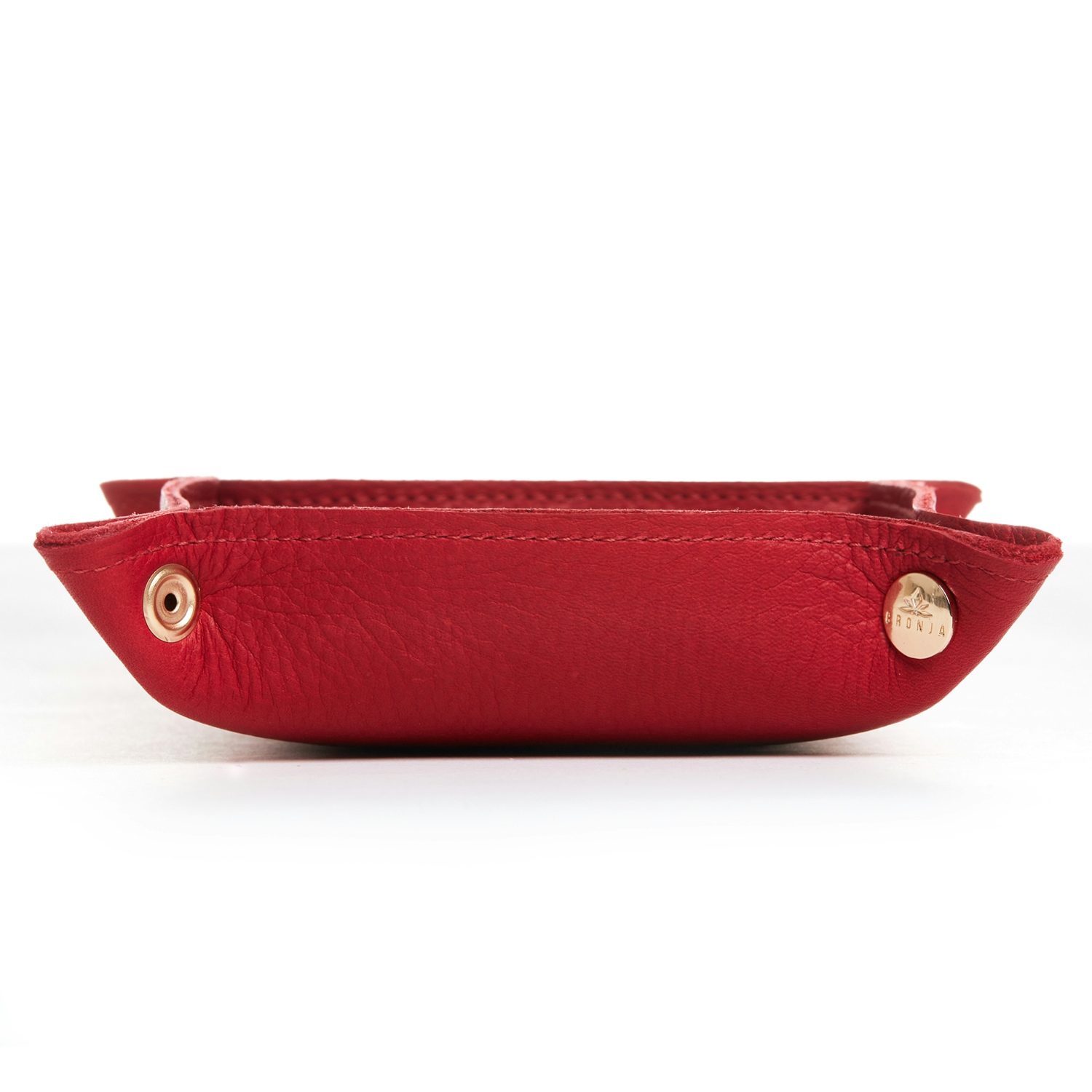 Leather Rolling Tray - Solid Red