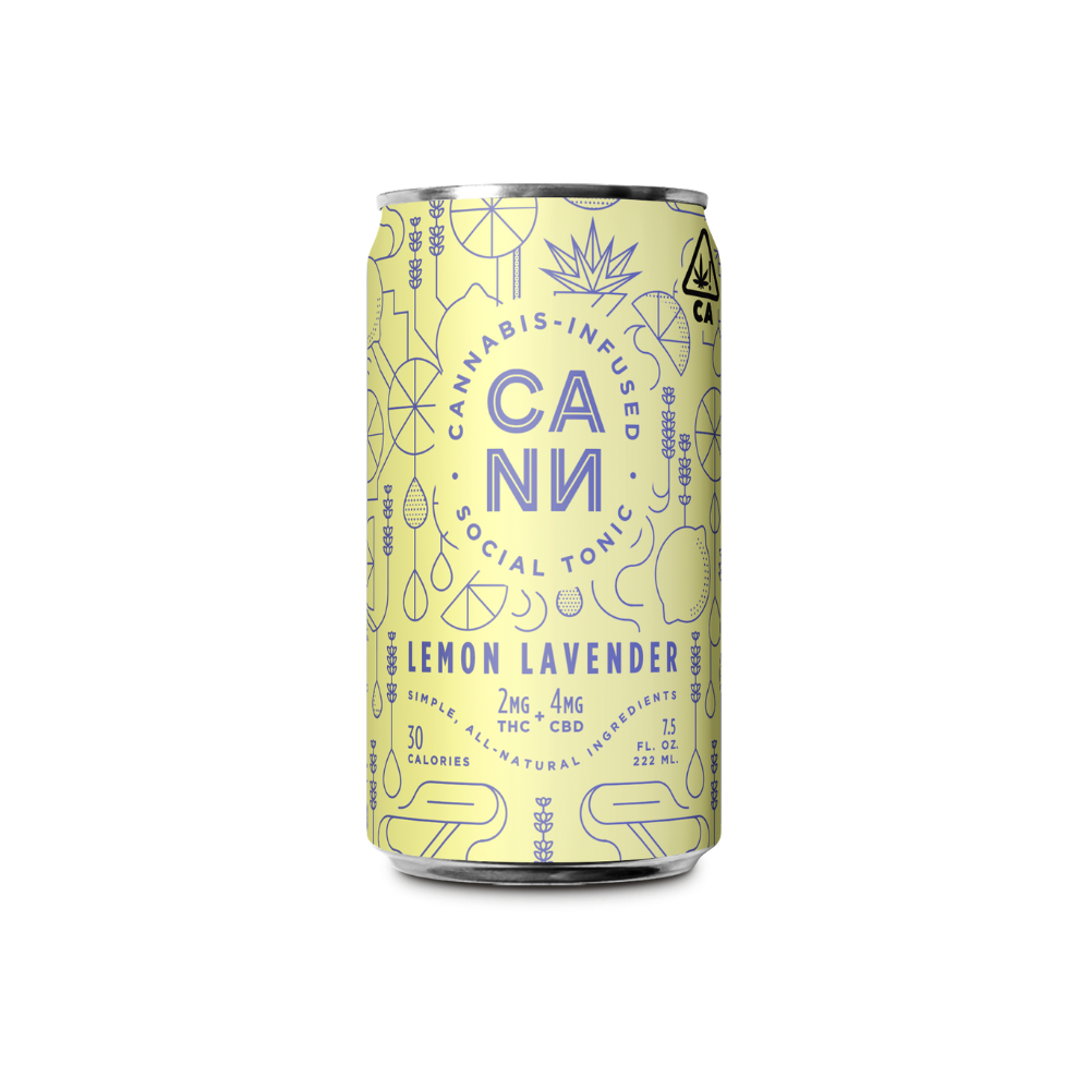 Lemon Lavender 4pk (2mg THC, 4mg CBD per can)