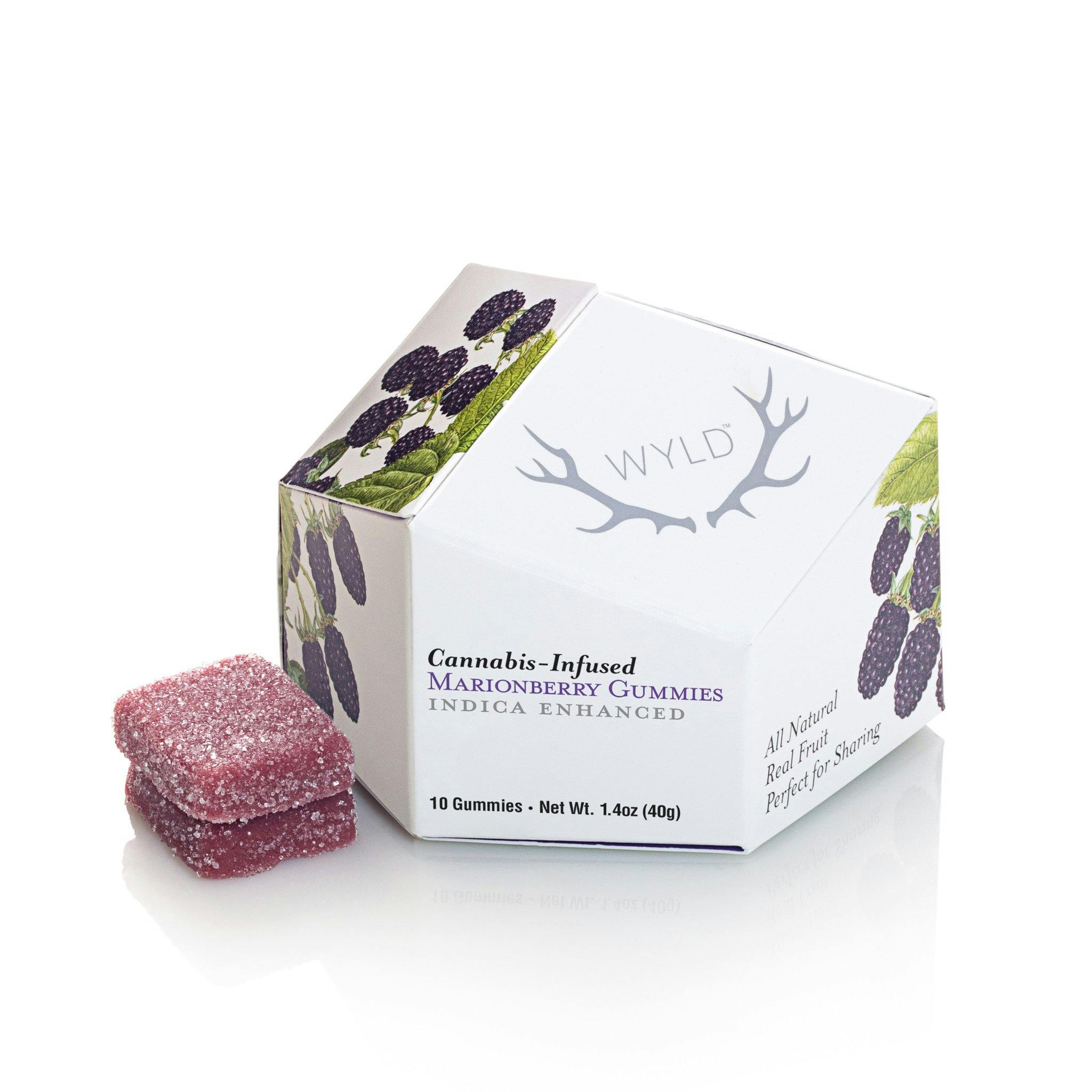 Marionberry Indica Enhanced Gummies (100mg THC)
