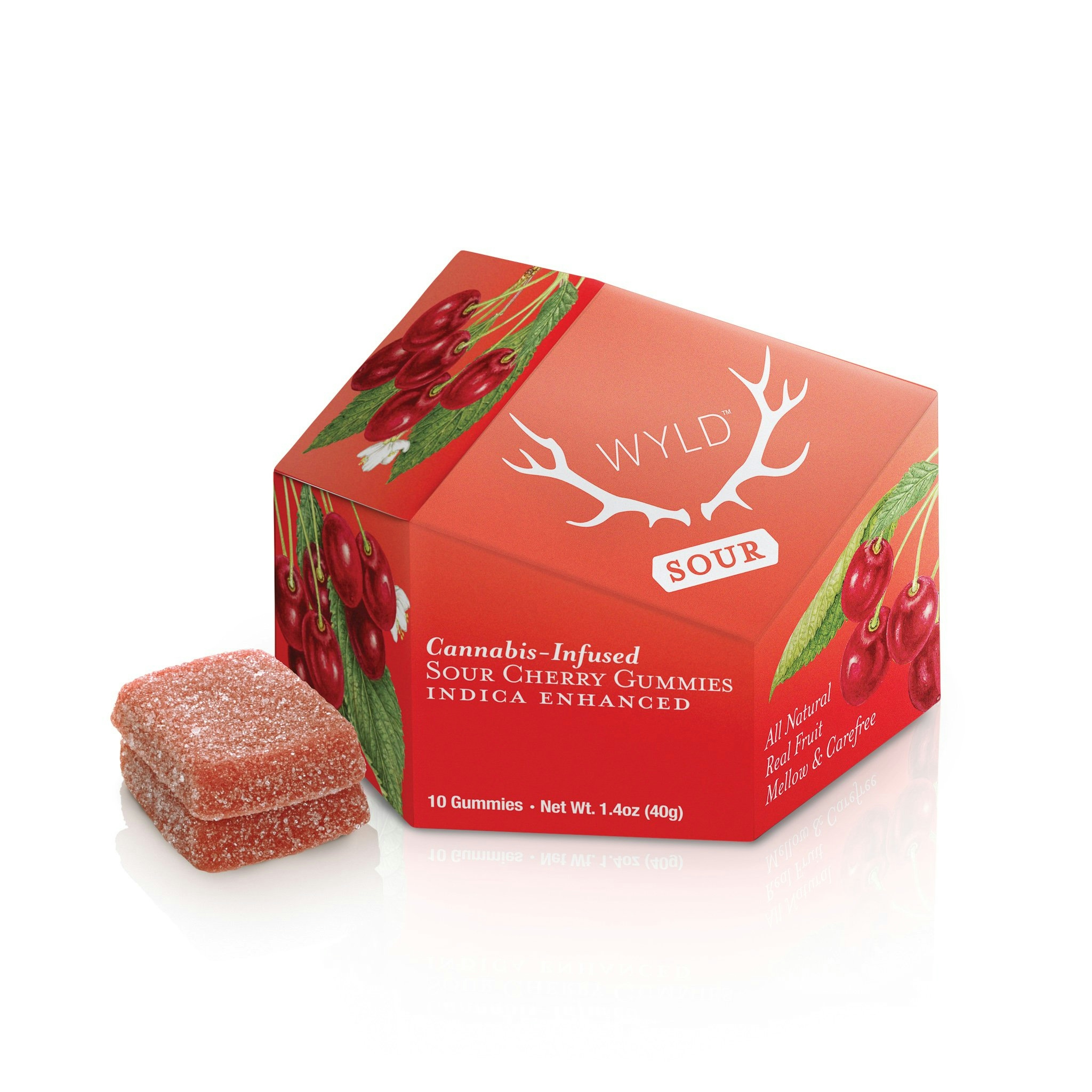 Sour Cherry Indica Enhanced Gummies | 100mg