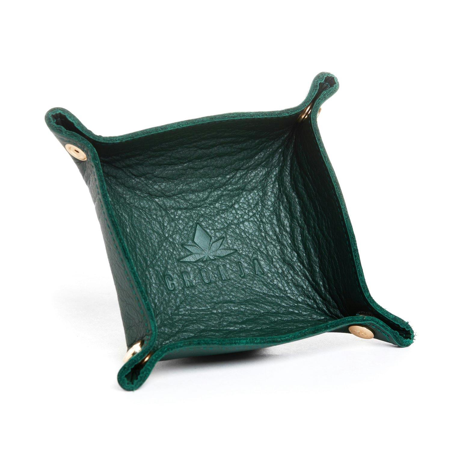 Cronja - Forest Green - Leather Rolling Tray