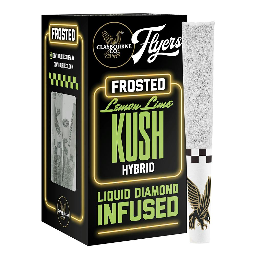 Lemon Lime Kush (2.5g) - Diamond Frosted Flyers Pre-Rolls