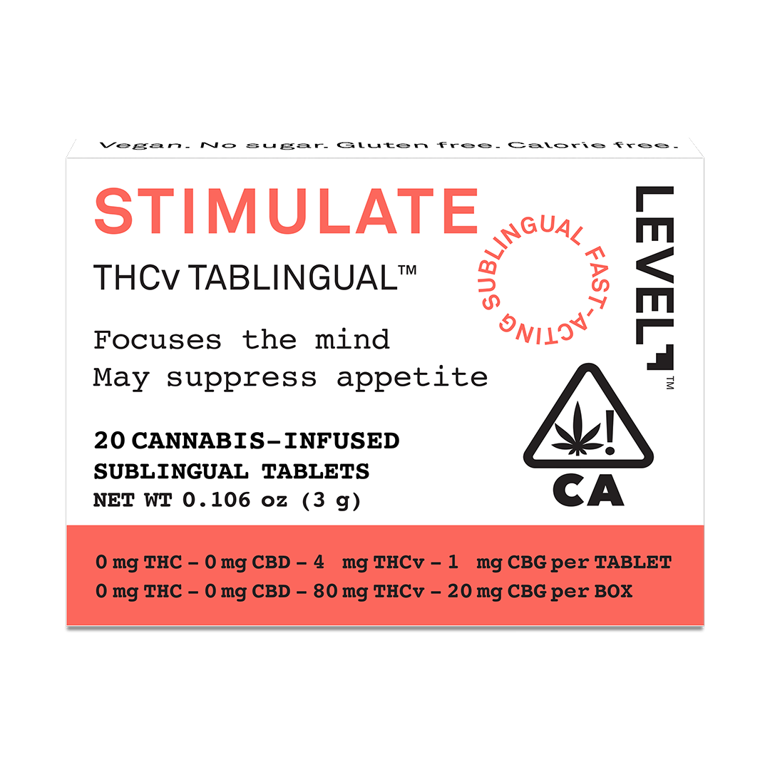 TABLINGUAL Stimulate [20pk] (80mg THCv/20mg CBG)