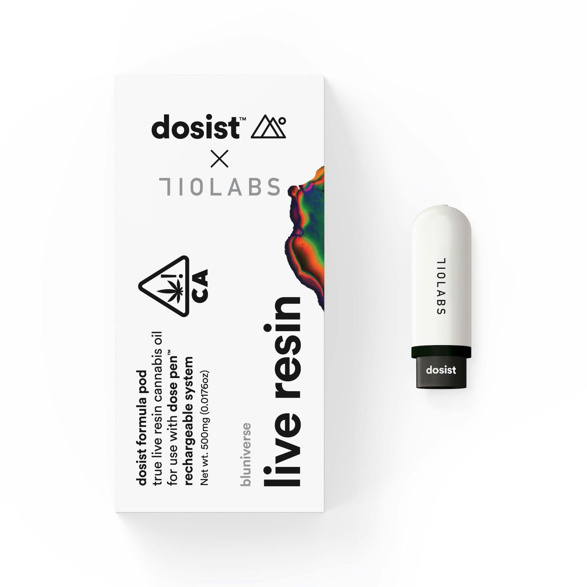 Bluniverse - dosist x 710 Labs live resin pod  [200 doses]